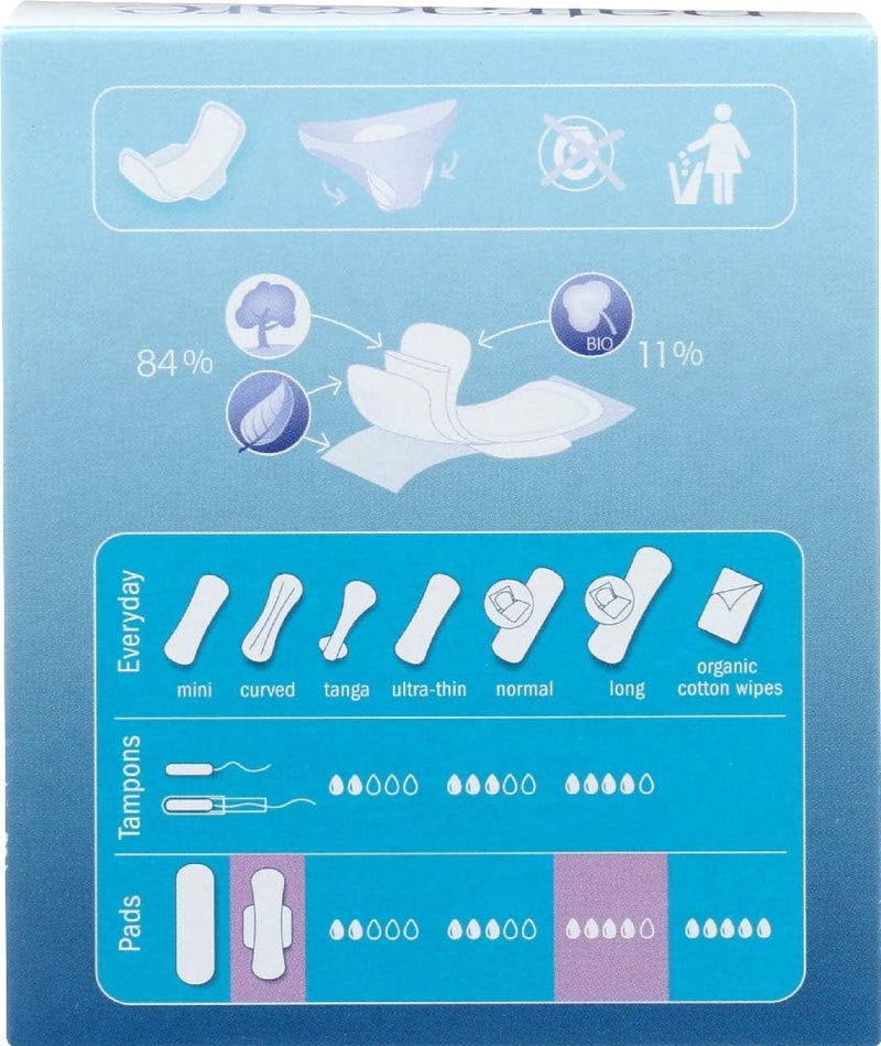 Natracare Ultra Pads Long with Wings - Organic Cotton Cover, 60 Pads Total - Image 3